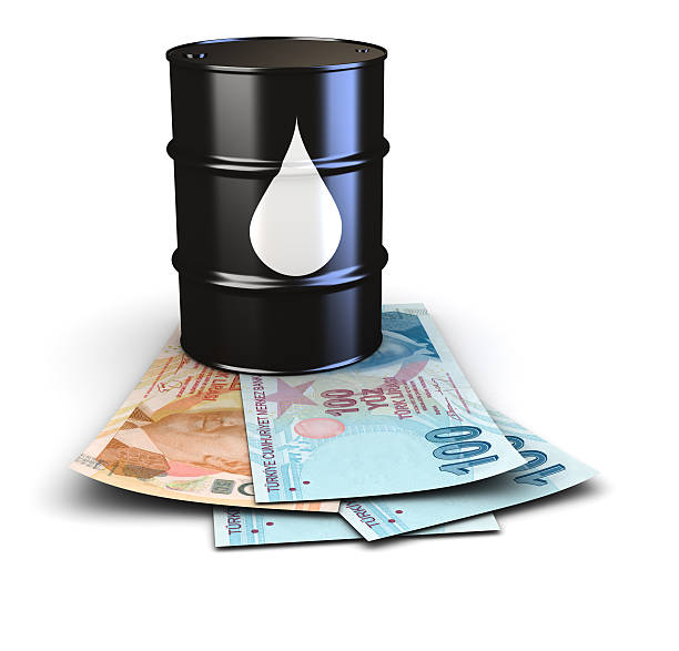 istock Oil prices and Turkish Liras 462970753