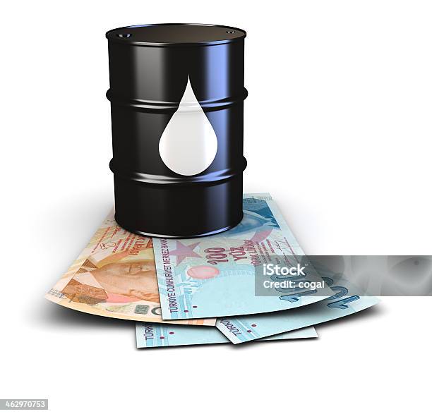 Oil Prices And Turkish Liras Stock Photo - Download Image Now - Barrel, Black Color, Business