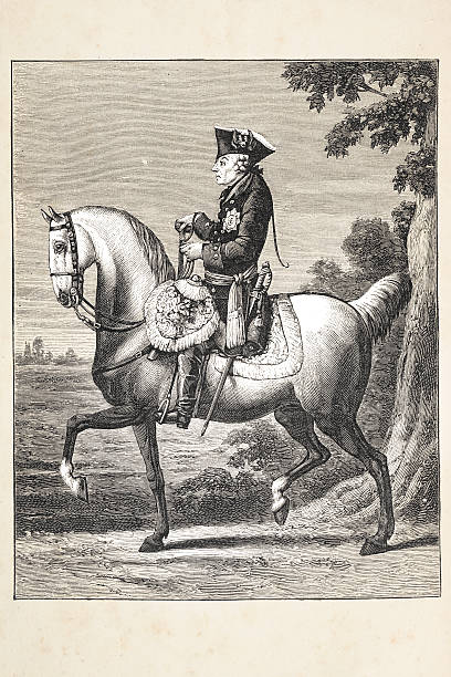 istock Engraving of german king Frederick the Great from 1842 462973591