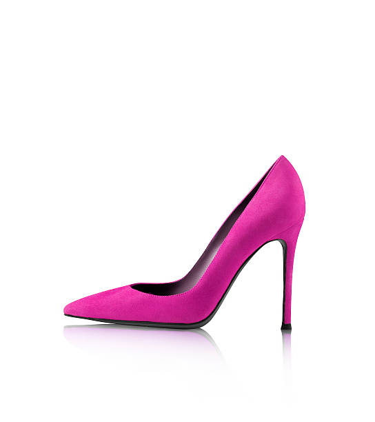 istock High heel Woman shoe isolated on white 462974503