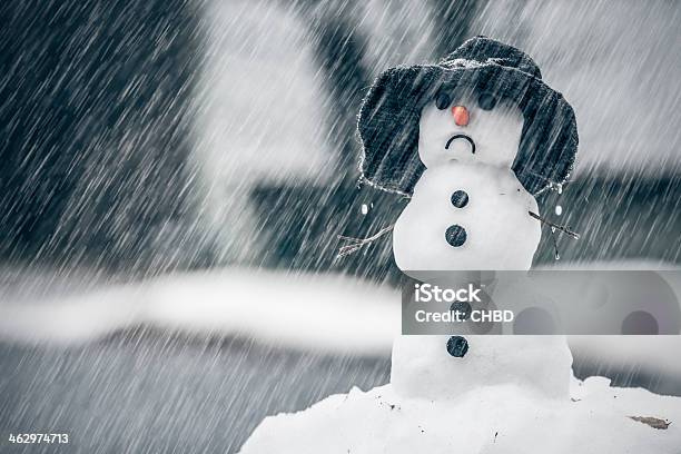 Inverno Di Anomalie - Fotografie stock e altre immagini di Pupazzo di neve - Pupazzo di neve, Inverno, Tristezza