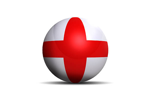 istock England flag as 3D ball icon. 462975993