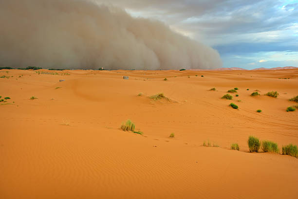 istock Sandstorm Approaching Merzouga Settlement, Morocco, Northern Africa 462976157
