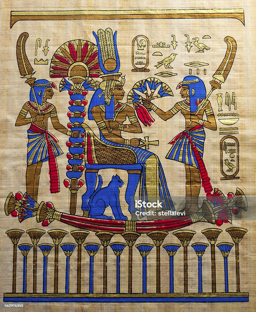 papyrus souvenir égyptien - Photo de Afrique libre de droits