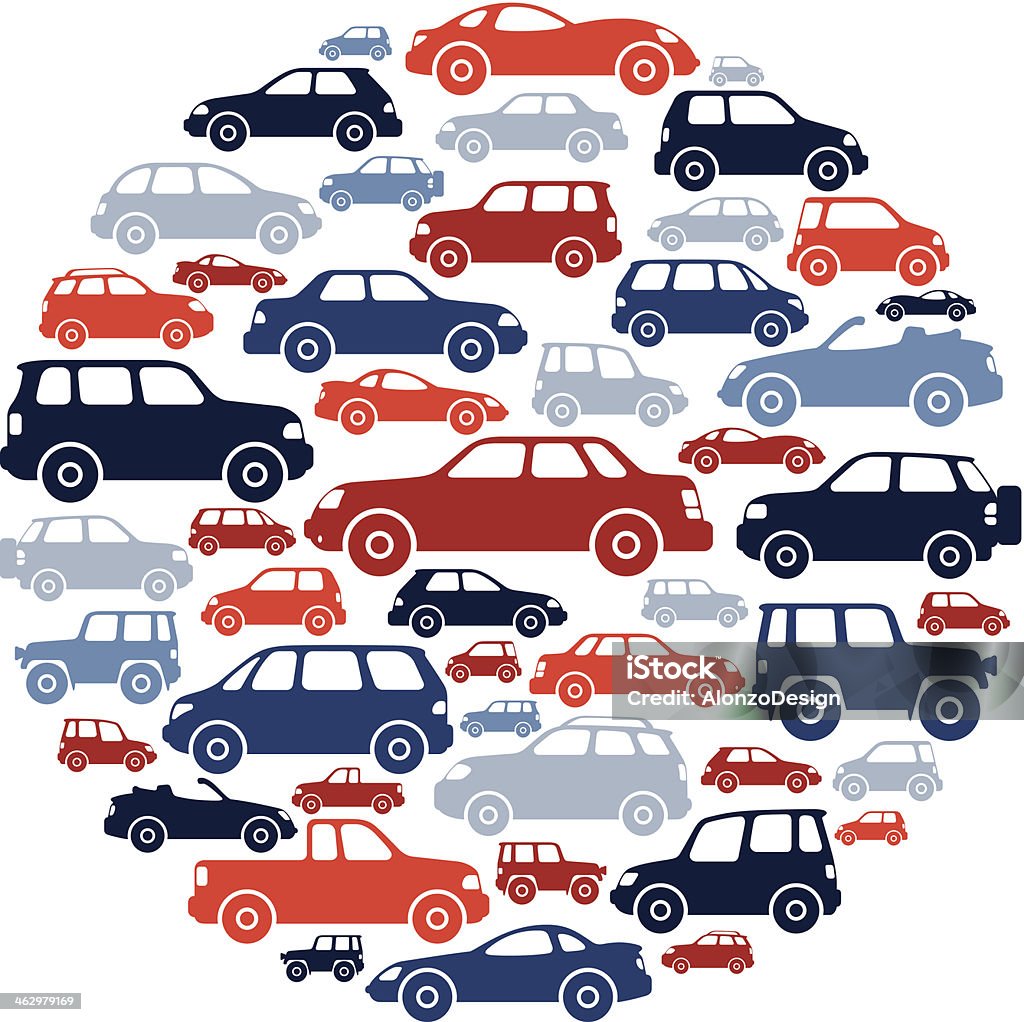 Cars Collage High Resolution JPG,CS5 AI and Illustrator EPS 8 included. Each element is named,grouped and layered separately. Very easy to edit.  Image Montage stock vector