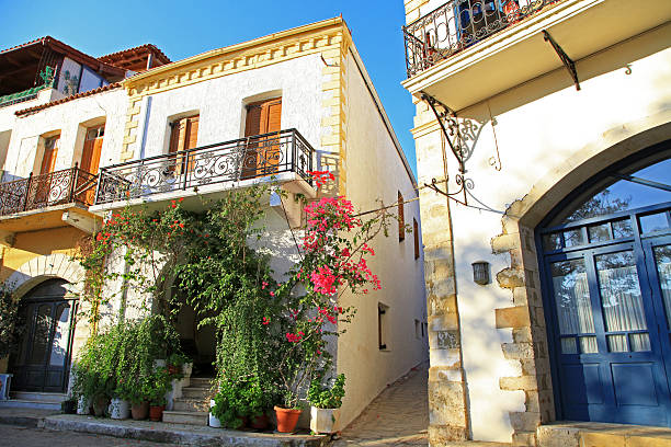 istock Small seaside village Panormo, Crete 462985089