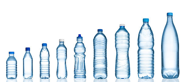 Plastic water bottles Many water bottles isolated on white quench your thirst pictures stock pictures, royalty-free photos & images
