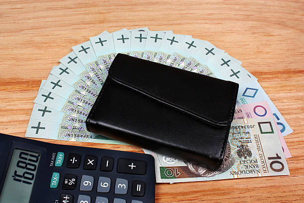 istock Polish money and wallet 462988481