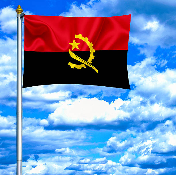 istock Andorra waving flag against blue sky 462988697