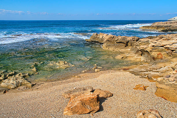 Rock and Transparent water of the sea