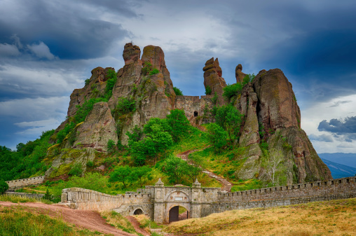 Belogradchik rocks Fortress, Bulgaria.HDR image