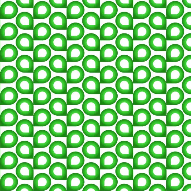 Vector illustration of abstract green shape background