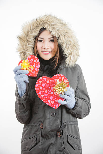 asian woman valentines day