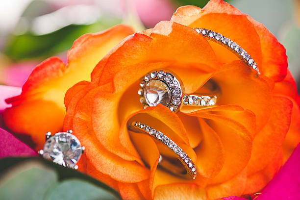 Beautiful rose and jewellry