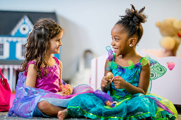 istock Little Girls with Imagination 463026653