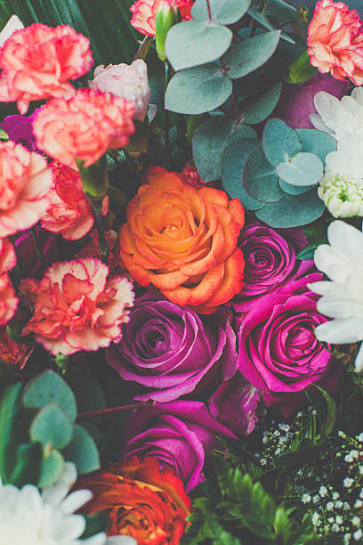 bello bouquet - rose bouquet flower single flower fotografías e imágenes de stock
