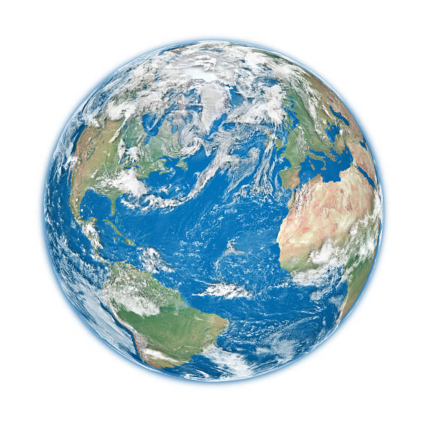 istock Globe showing the water and land on earth 463060229