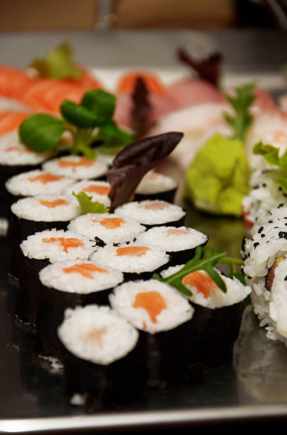istock Sushi stock on an italian buffet 463060619