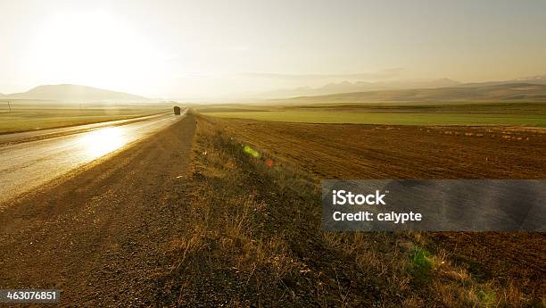 Road In Kurdistan At Dawn Stock Photo - Download Image Now - Arid Climate, Autumn, Brown