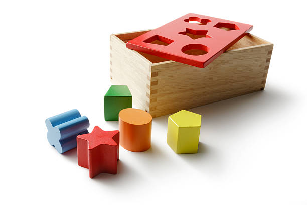 istock Toys: Wooden Shape Puzzle Isolated on White Background 463077435