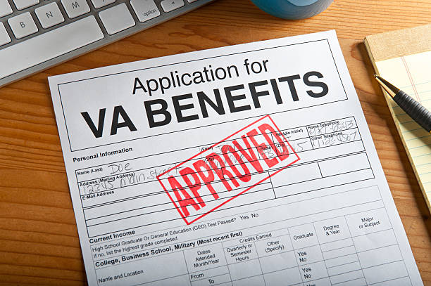 VA Benefit Form stock photo