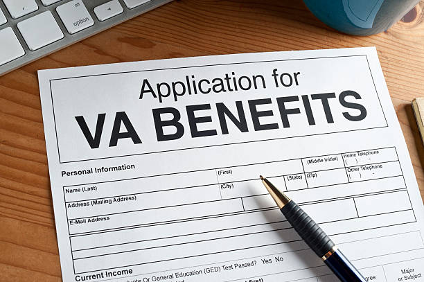 Veterans Administration Form stock photo