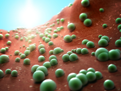 High quality 3d render of cell clusters