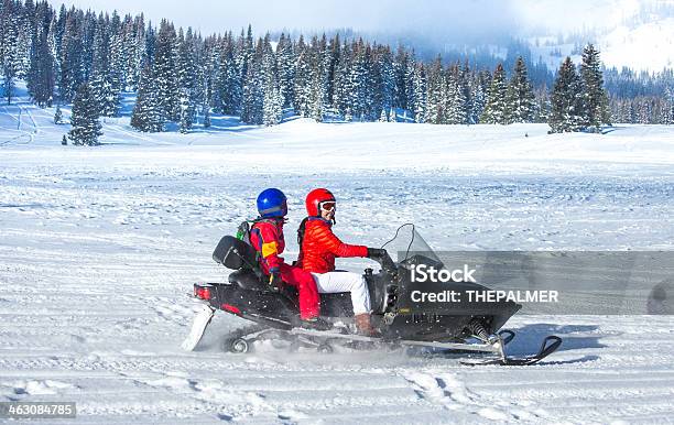 Snowmobile In Colorado Stock Photo - Download Image Now - Snowmobile, Adult, Adventure