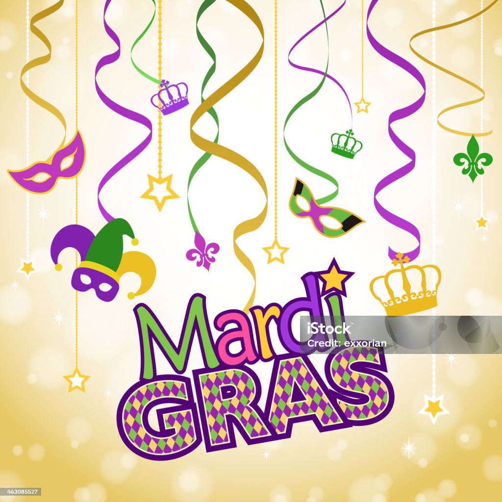 Mardi Gras Decorations Mardi Gras decorations. Carnival - Celebration Event stock vector