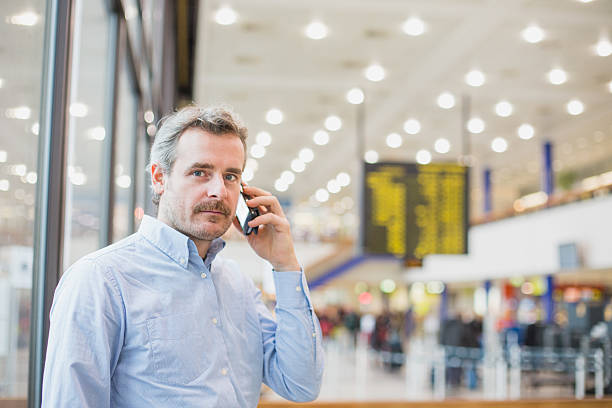 istock Man traveler at the airport 463087963
