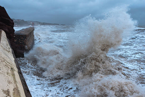istock Dawlish during stormy seas and breaking waves January 2014 463091133