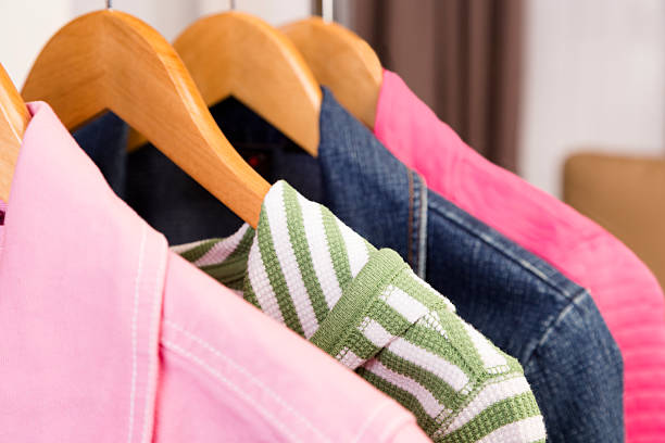 istock Consumerism:  Clothing rack in ladies' boutique. 463091903