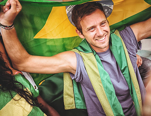 istock Brazilian supporter at stadium 463093109