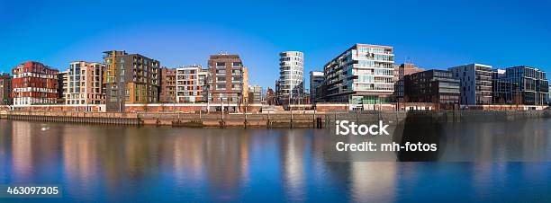 Hafencity In Long Exposure Stock Photo - Download Image Now - Hamburg - Germany, Morning, Row House