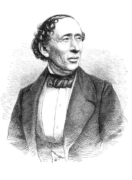 ilustrações de stock, clip art, desenhos animados e ícones de gravação escritor hans christian andersen 1874 - hans christian andersen