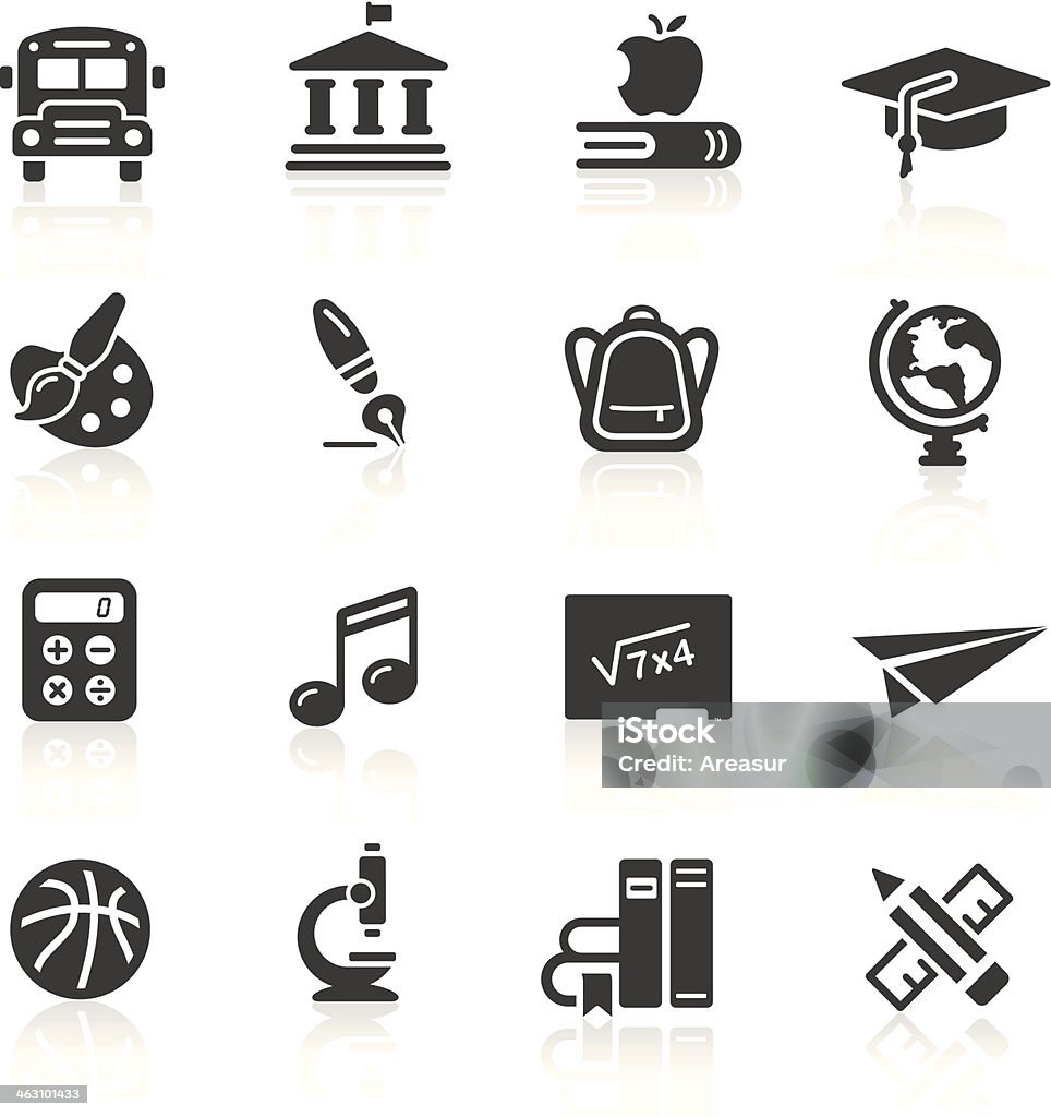 Iconos de la educación - arte vectorial de Símbolo libre de derechos