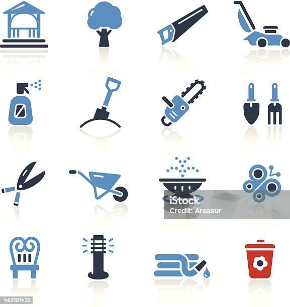 Ilustración de Garden Tools Muebles Icons Dos Colorespro Series y más Vectores Libres de Derechos de Actividad de fin de semana