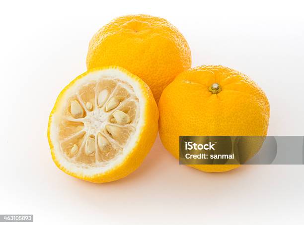 Yuzu Citrus Fruits Stock Photo - Download Image Now - Yuzu Fruit, Cut Out, White Background