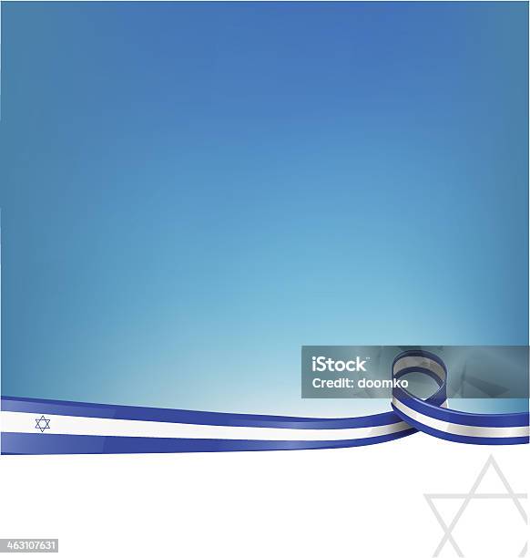 Izrael Wstążka Flaga - Stockowe grafiki wektorowe i więcej obrazów Flaga Izraela - Flaga Izraela, Wstążka, Izrael