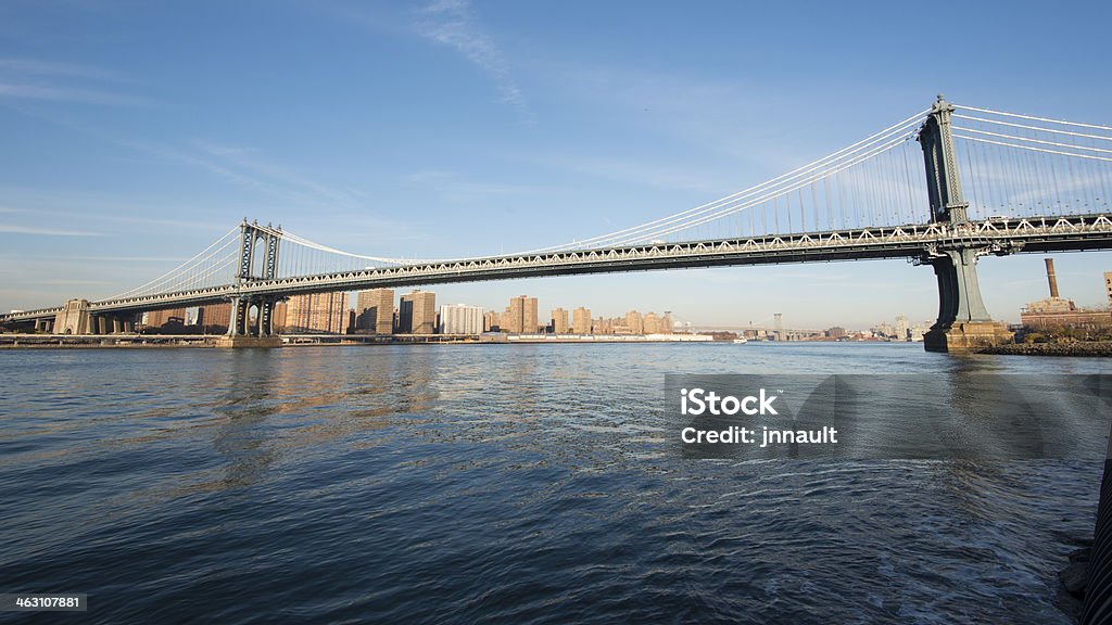 Manhattan Bridge i Skyline, Brooklyn, Nowy Jork, USA - Zbiór zdjęć royalty-free (Ameryka)