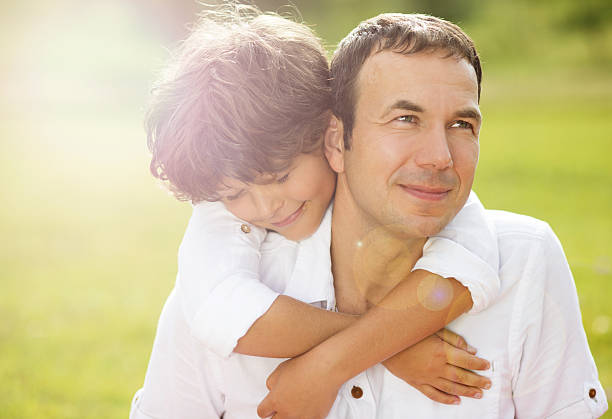 istock Father and son in nature 463110767