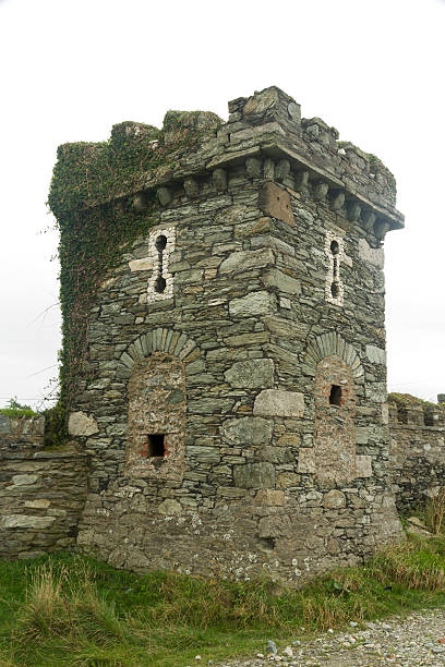 istock Folly tower, converted to pillbox with loopholes 463112747
