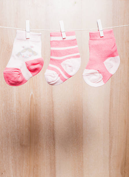istock Baby girl socks 463113213
