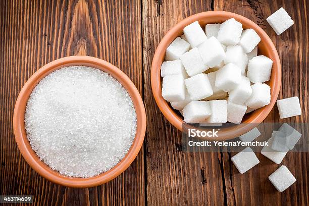 Sugar Stock Photo - Download Image Now - Block Shape, Bowl, Brown