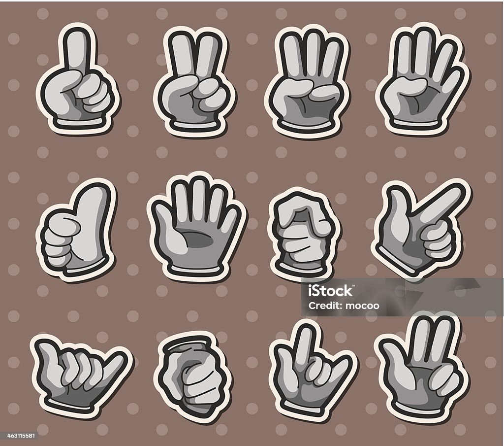 Sticker Dedo Ilustración de Pegatinas De Dedo y más Vectores Libres de Derechos de ...