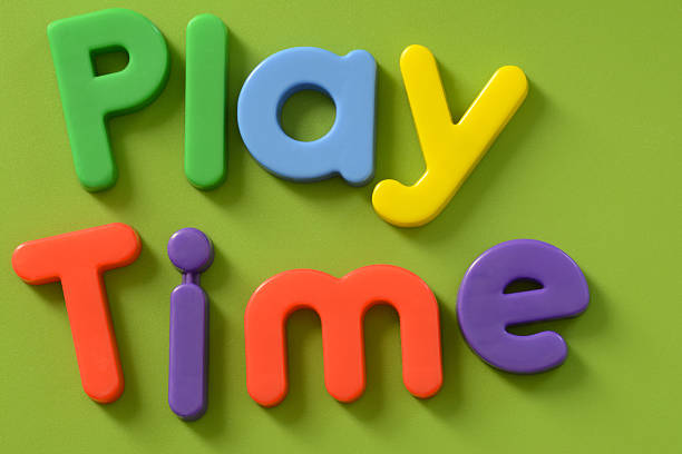 istock Play Time words in colorful plastic letters 463120959