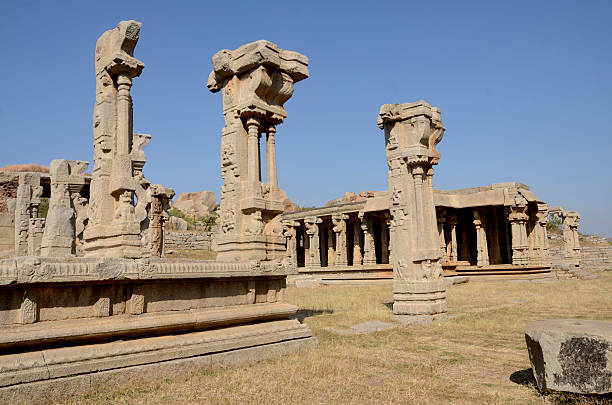 istock Ruined temple complex of Hampi at  Karnataka ,India. 463121763
