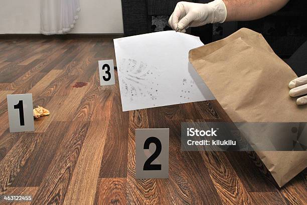 Crime Scene Stock Photo - Download Image Now - Blood, Bullet, Crime