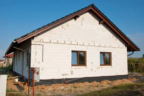 New building in a new residential area for young family.