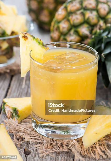 Fresh Made Pineapple Juice Stock Photo - Download Image Now - Close-up, Cocktail, Cold Temperature